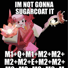 a poster that says ' im not gonna sugarcoat it ' at the top