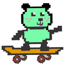 panda skateboard
