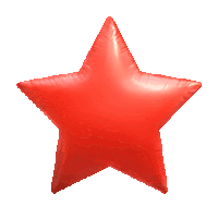 Star-shaped Balloon Star Sticker
