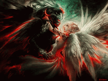 Couple Black And White GIF - Couple Black And White Angels GIFs