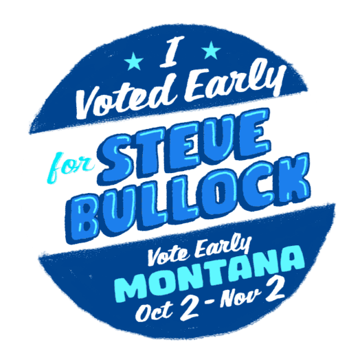 I Voted Early Vote Early Montana Sticker - I Voted Early Vote Early Montana Oct2nov2 Stickers