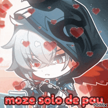 a drawing of a boy with the words maze solo de pan written below him