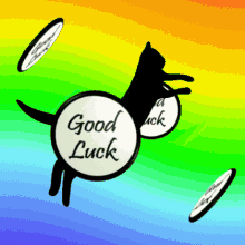 Good Luck Black Cat Lucky Charm GIF - Good Luck Black Cat Good Luck Lucky Charm GIFs