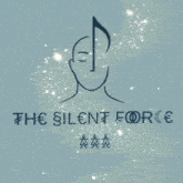 a drawing of a person with the word silence written on it