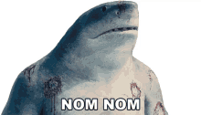 nom nom king shark the suicide squad food feeding time
