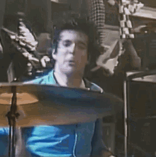 Playing Drums Clem Burke GIF - Playing Drums Clem Burke Blondie GIFs
