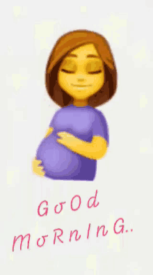 Good Morning Pregnant GIF - Good Morning Pregnant Mother GIFs