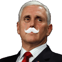 Mike Pence Stare Sticker - Mike Pence Stare Serious Stickers