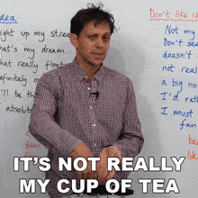 It'S Not Really My Cup Of Tea Benjamin GIF - It'S Not Really My Cup Of Tea Benjamin Engvid GIFs