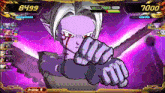 a video game screen shows a character with a hp of 7823 and a score of 8499