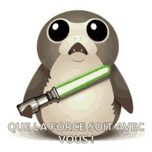 Porg Que La Force Soit Avec Vous GIF - Porg Que La Force Soit Avec Vous The Last Jedi GIFs