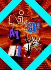 a poster with a skeleton giving a peace sign and the words ai ai ai