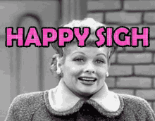 My Feelings Happy Sigh GIF - My Feelings Happy Sigh I Love Lucy GIFs