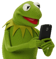 Kermit Text Sticker - Kermit Text Stickers