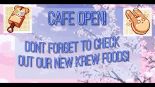 krew district cafe opening