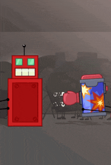 a cartoon character says oh yeah in red