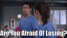 Greys Anatomy Benson Kwan GIF - Greys Anatomy Benson Kwan Are You Afraid Of Losing GIFs