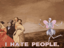 I Hate People Misantropy GIF - I Hate People Misantropy Skeleton Fairy GIFs