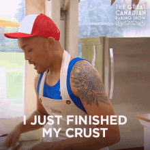 I Just Finished My Crust Jomar GIF - I Just Finished My Crust Jomar The Great Canadian Baking Show GIFs