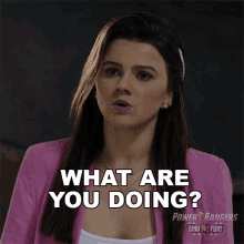 What Are You Doing Amelia Jones GIF - What Are You Doing Amelia Jones Power Rangers Dino Fury GIFs