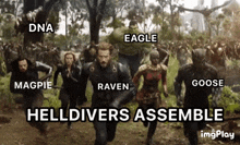Flock Helldivers GIF - Flock Helldivers Avengers GIFs