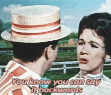 Mary Poppins Say It Backwards GIF - Mary Poppins Say It Backwards GIFs