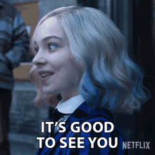 Its Good To See You Enid Sinclair GIF - Its Good To See You Enid Sinclair Emma Myers GIFs