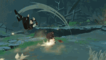 a person in a black shirt with the letter x on it is being struck by a lightning bolt