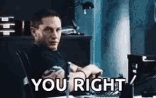 Youright Tomhardy GIF - Youright Tomhardy Well GIFs