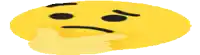 a pixel art of a yellow smiley face with a hand on it .