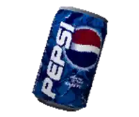 a blue can of pepsi with a white background