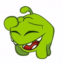 laughing om nom cut the rope funny lol