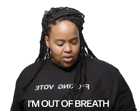 Im Out Of Breath Natasha Rothwell Sticker - Im Out Of Breath Natasha Rothwell Exhausted Stickers