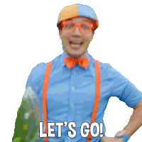 Let'S Go Blippi Sticker - Let'S Go Blippi Blippi Wonders - Educational Cartoons For Kids Stickers