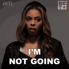 Im Not Going Lilly Winthrop GIF - Im Not Going Lilly Winthrop The Oval GIFs