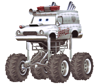 The Crippler Cars Race-o-rama Sticker - The Crippler Cars Race-o-rama Wii Stickers