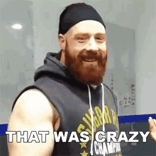That Was Crazy Sheamus GIF - That Was Crazy Sheamus Celtic Warrior Workouts GIFs