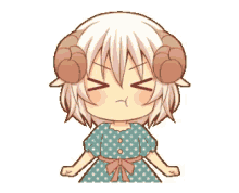 anime sheep pissed cute kawaii