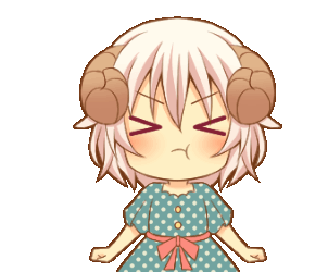 Anime Sheep Sticker - Anime Sheep Pissed Stickers