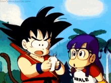 Arale-chan GIF - Arale Dragon Ball Goku GIFs