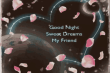 Good Night Sweet Dreams My Friend GIF - Good Night Sweet Dreams My Friend Heart GIFs