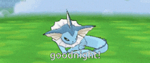 Vaporeon Goodnight GIF - Vaporeon Goodnight Sleep GIFs