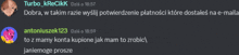 a screenshot of a conversation between turbo_krecikk and antoniuszek123