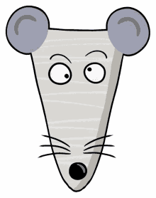 rat mouse confused doodle cartoon