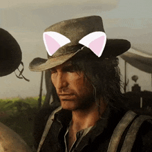 John Marston Kitty Cat Ears Meow GIF - John Marston Kitty Cat Ears Meow GIFs