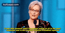 It Was That Moment When The Person Asking To Sit In The Mostrespected Seat In öur Country Imitated Adisabled Reporter.Gif GIF - It Was That Moment When The Person Asking To Sit In The Mostrespected Seat In öur Country Imitated Adisabled Reporter Meryl Streep Person GIFs