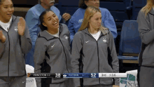a basketball game between princeton and uconn is going on