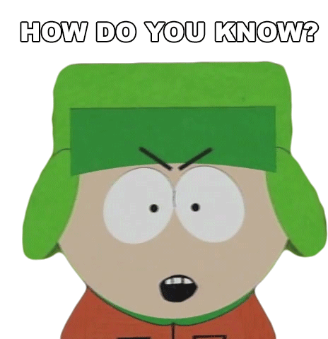 How Do You Know Kyle Broflovski Sticker - How Do You Know Kyle Broflovski South Park Stickers