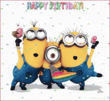 Happy Birthday Minions GIF - Happy Birthday Minions Greetings GIFs