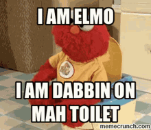 Elmo Dabbing GIF - Elmo Dabbing Toliet GIFs